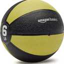 Amazon Basics Weighted Medicine Ball for Core Strength, Strength Training, Full-Body Workouts and Balance Exercises, 6 Pound