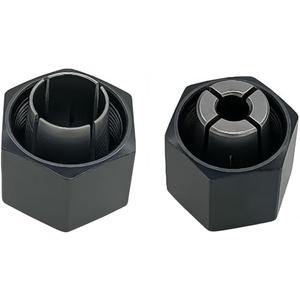 1/ 4" and 1/ 2" Router Collet Kit replace For Dewalt 326286-04 326286-03 Bosch 2610906283 2610906284 Hitachi 323-293 323-421 Big Horn 19691 19693 & RC050DW RC025DW (2 Pck)