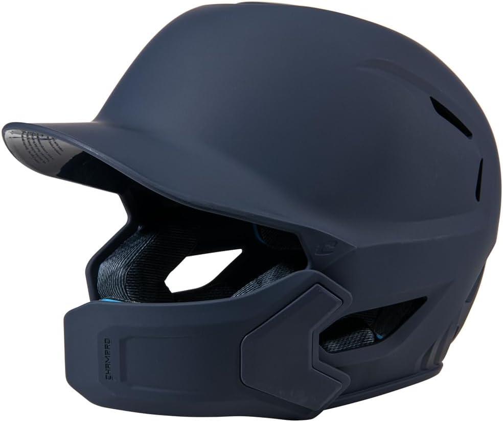Champro HXE Matte Baseball Batting Helmet with Jaw Guard, Medium