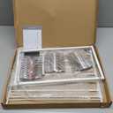 TJ.MOREE Chip Rack Display Stand, Chip Bag Holder for Party Display 3-Row 48 Clips Countertop Snack Hanger, Snack Retail Display Rack (White)