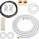 16FT Air Conditioning Cooling Connection Hose 3/8 Inch and 5/8 Inch Mini Split Line Set Fit for Mini Split Air Conditioner
