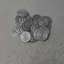 Shimeyao 100 Pcs Roofing Insulation Barbed Plates Galvanized Metal Membrane Stress Plates Corrosion Resistant Fasteners for Roof System Attachment to Steel and Wood Roof Decks (3 Inch,Plate)