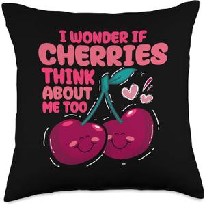 Cherries Cherry Throw Pillow