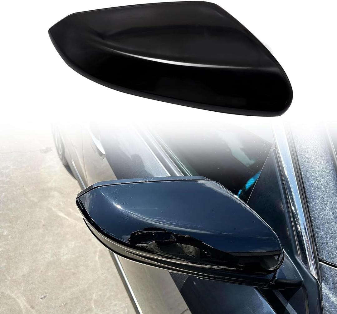 Priprilod Right Passenger Side Mirror Cap Cover Compatible With Honda Civic 2016 2017 2018 2019 2020 2021 Glossy Black #76201-TBA-A11ZF 76201-TBA-A21ZG