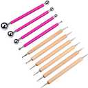 Meuxan 10 Piece Ball Stylus Dot Painting Tool Set, Clay Pottery Modeling Kit