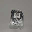 Ivilon Drapery Curtain Clip Rings - Clips Ring for Curtain Panels 1.7", Set of 14 - Black