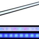 WaterRebirth LED Aquarium Light, Full Spectrum Fish Tank Led Light with Aluminum Alloy Shell Extendable Brackets (48-54 in)