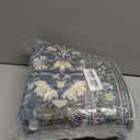 4x8 Washable Kitchen Area Rug: Farmhouse Stain-Resistant Elegant Floral Rug for Living Room Bedroom Wide Soft Carpet for Entryway Bathroom Thin Hallway Floor Mat with Non Slip Backing (4x8, Floral/Blue)