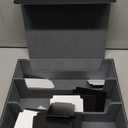 Mlikero Card Deck Case for Trading Cards 1800+, Trading Card Storage Box with 10 Dividers and 3 Foam Stoppers, Leather Magnetic Closure Commander Deck Box Fit for YuGiOh, MTG and Sport Cards (3 Rows-Black)