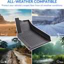 Floor Mats Fits for Tesla Model Y 5-Seat 2024-2020 - Custom Fit All Weather Front & Rear Row TPE Car Mats Floor Liners, 3-Piece (Not Fit 7-Seat)