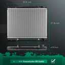 SCITOO Radiator Compatible with 1996 1997 1998 1999 2000 Pathfinder Infiniti QX4 CU2075 CU2075, NI3010122,214600W510