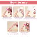 72Pcs Press on Nails Long Stiletto Fake Nails Glossy Glue on Nails Medium Length Acrylic Nails Full Cover Stick on Nails Reusable Acrylic Artificial Nails Glue on Nails for Women