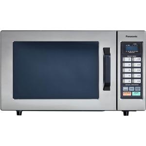 Panasonic NE-1054F Compact Light-Duty Countertop Commercial Microwave Oven with 10 Programmable Memory and Touch Screen Control, Countertop Microwave Oven, 1000W, 0.8 Cu. Ft, Stainless Steel