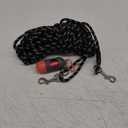 Long Dog Leash for Training - 10FT/16FT/30FT/50FT/100FT, Reflective, Heavy Duty for Large, Medium, Small Dogs - Walking, Playing, Camping, Yard (Black)