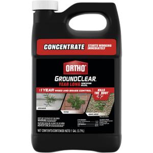 Ortho GroundClear Year Long Vegetation Killer2 Concentrate, Kills and Prevents Weeds Up to 12 Months, 1 gal.