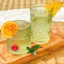 Kate Aspen Sage Green Hobnail Beaded Drinking Glasses Set of 6-10 oz Vintage Glassware, Holiday Entertaining Drinkware, Water & Cocktail Glasses - Great Christmas or Hostess Gift