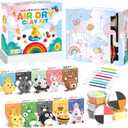 Air Dry Clay for Kids: Modeling Clay Animals DIY 10 PCS Blind Box Craft, Non-Stick Safe Air Dry Clay Kit with Sculpting Tools Mystery Box Gift for Girls Boys 3 4 5 6 7 8 9 Years Old