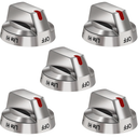 DG64-00473A Burner Control Dial Knob Range Oven Replacement Compatible with Samsung Gas Stove Knob NX58H5600SS NX58F5700WS NX58H5650WS NX58J7750SS NX58M6850SS （5pcs）.