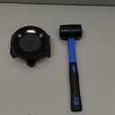 Floor Gap Fixer Tool for Laminate Floor Gap Repair,Floor Repair Kit with Suction Cup and Mallet,Perfect for Floor Gap Closing Repair Tool,Not Suitable for Scraped Surface FloorDouble headed black