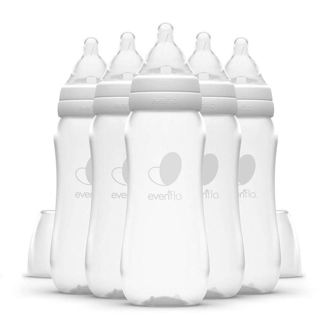 Evenflo Feeding Premium Proflo Venting Balance Plus Standard Neck Baby, Newborn and Infant Bottles - Developed by Pediatric Feeding Specialists - 9 Ounce (Pack of 6) (Clear)