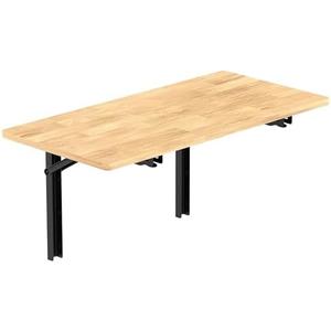 TORACK Heavy Duty Wall Mounted Folding Workbench, Space-Saving Collapsible Wall Table/Desk for Garage Workshop, Holds Up to 550 lbs(Board Size: 32 x 18 in)