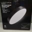 15 Inch Flush Mount Ceiling Light with Remote Control & Night Light, 5CCT Dimmable Ceiling Light Fixture, 35W 3500LM 2700K-6500K Adjustable LED Ceiling Lights for Bedroom Kitchen, Black