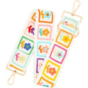 chushui Knit Purse Strap,Replacement Crossbody Wide Adjustable Shoulder Strap for Bag Handbag