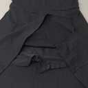 QINSEN Womens Square Neck Tennis Dress Short Sleeve Built in Shorts Golf Athletic Dress with Pockets Black, Size: L