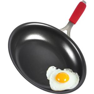 12 Inch Nonstick Frying Pan, Tri-Ply Clad Stainless Steel Skillet with Reinforced Coating, Detachable Handle with Silicone Sleeve, Dishwasher & Oven Safe, Induction Compatible, PFOA-Free