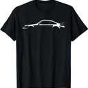Legendary Racing Sports Car Iconic Racing Car Silhouette T-Shirt (Black, XXXL)