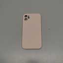 Vooii Compatible with iPhone 11 Case, Upgraded Liquid Silicone with [Flat Edges] [Camera Protection] [Soft Anti-Scratch Microfiber Lining] Phone Case for iPhone 11 6.1 inch - Sand Pink