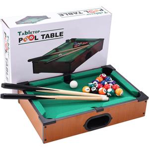 Mini Pool Table Toy  Portable Billiards Game Table for Kids & Adults, Desktop Billiard with Balls & Sticks, Family Game Night Gift for Boys Girls
