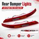 Left & Right Rear Bumper Lights Compatible with Audi Q5 2009–2016