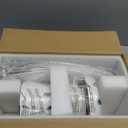 Ceiling Fans with Lights-36 Low Profile Ceiling Fan with Light and Remote/APP Control,Flush Mount,DC Reversible,LED Dimmable Modern Ceiling Fans for Bedroom,Indoor/Outdoor Patio Use(White)