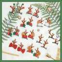 Cute Christmas Hair Clips, Christmas Antler Hair Clip, Moose Antler Deer Headband Hair Clips for Women Small Gifts Xmas Hair Accessories (10 PCS Brown)