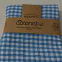Cotoniche 6 Pack Dish Towels - Drying & Checkered (19" x 27") Cute, Absorbent, Reusable and Washable Versatile, Perfect as Bread and Kitchen Towel, Wash Cloth, Bar Towels - Blue