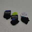 Feetures Elite Light Cushion No Show Tab Athletic Ankle Socks - Sport Sock with Targeted Compression M Pack of 3