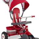 Radio Flyer Ultimate All-Terrain Stroll 'N Trike, Kids and Toddler Tricycle, Red Toddler Bike, for Ages 9 Months - 5 Years (Air Tire)