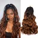 Amir Hair 8 packs French Curly Braiding Hair 20 Inch Loose Wave Braiding Hair Pre Stretched Synthetic Hair Extensions b29