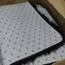 Fluffy Rug Shag Area Rug, Black 4x6 Area Rugs for Bedroom, Small Bedside Rug, Soft Fluffy Shag Entryway Throw Rugs for Living Room Bedroom Room Home Decor