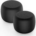 White Noise Machine Babelio Mini Sound Machine for Adults Kids Baby | 15 Non-looping Sounds | Timer | Easy to Pocket and Travel - Black (Pack of 2)