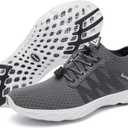 Racqua Mens Water Shoes Swim Quick Drying Pool Lightweight Shoes Walking Aqua Shoes for Beach or Water Sport Grey Size 10.5