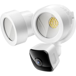 Wired Floodlight Camera | Home Security Camera Outdoor with 3K UHD | 2200-Lumen | Motion Sensor, Color Night Vision, 105dB Siren, 270 Wide View,2-Way Audio (2025) (White)