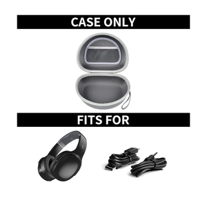 Headphone Case for Skullcandy Crusher/Hesh/Evo Wireless Over-Ear Bluetooth Earphones, for JLab JBuds Lux ANC, for TOZO HT3/HT2 Headphones and More Noise Cancelling Foldable Headset - Box Only (Grey)