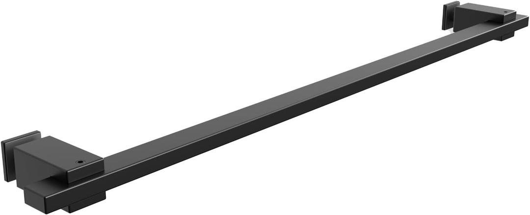Adjustable Shower Door Handle, 304 Stainless Steel Pull Bar, Replacement Shower Handle, Fits Hole Diameter 8mm, Modern Towel Bar & Grab Rail for Bathroom - Matte Black (1 Handle Only)