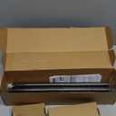 KAMANINA Black Curtain Rods for Windows 48 to 84 Inches (4-7ft) Heavy Duty Curtain Rods, 7/8 Inch Adjustable Decorative Drapery Rods Set with Modern Finials