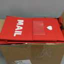 Libima 6 Pcs Valentine Felt Mailbox for Kids Classroom Exchange Gifts Holiday Card Box with 6 Cards 6 x 10 x 3 Inch Hanging Mailbox for Valentine Party Favor Supplies (Multicolor)