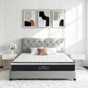 Queen Mattress, 10 Inch Medium Firm for Back Support, Memory Foam Hybrid Mattress in a Box, Individually Pocketed Springs, Breathable & Pressure Relieving, CertiPUR-US Certified