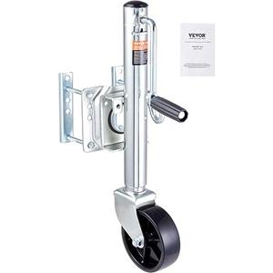 VEVOR 1000 lbs Trailer Jack with Wheel, Heavy Duty Swivel Boat Trailer Jack, 10" Lift, Bolt-on Trailer Tongue Jack for RV Boat