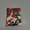 Waydress 120 Pcs Tiny Mini Christmas Velvet Bows for Crafts Xmas Twist Tie Bows Ribbon Bowknot Christmas DIY Craft Sewing Scrapbooking Gift Wrapping(Red, Green, Cream,1 Inch)